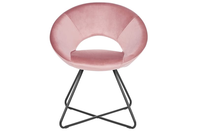 Spisestol Rachel - Rosa, svart, Rosa, Svart - Møbler - Stoler & lenestoler - Spisestuestoler & kjøkkenstoler