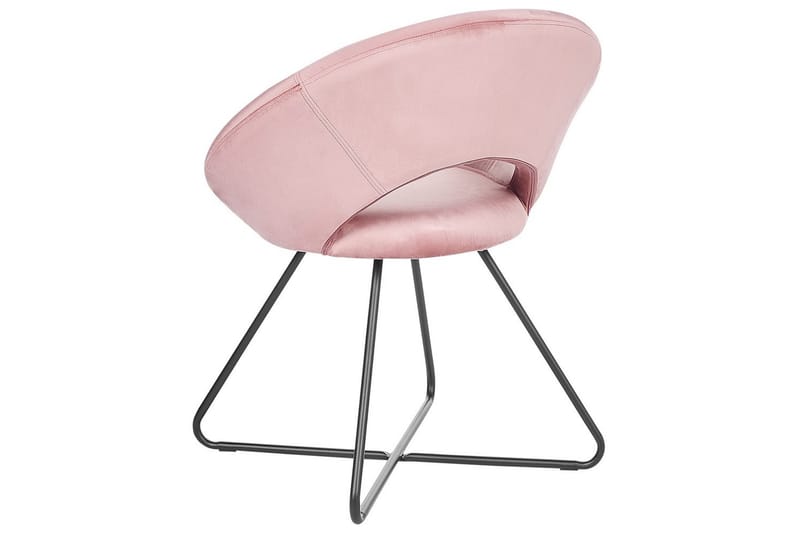 Spisestol Rachel - Rosa, svart, Rosa, Svart - Møbler - Stoler & lenestoler - Spisestuestoler & kjøkkenstoler
