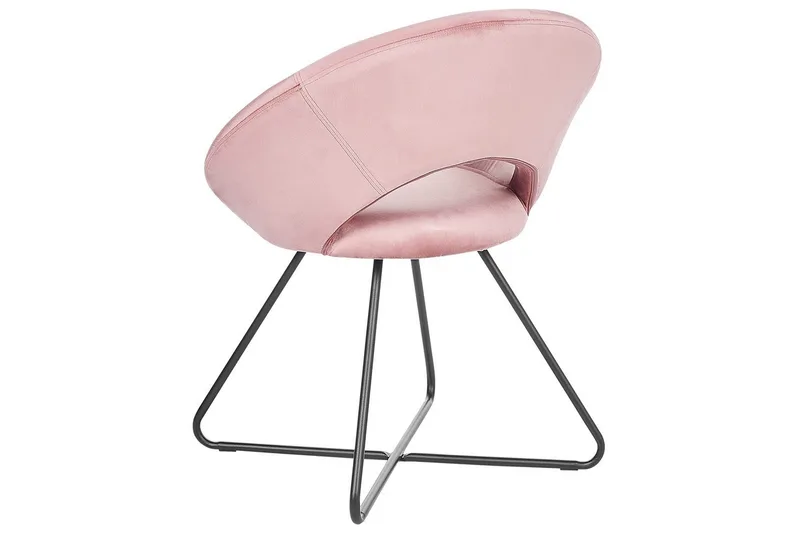 Spisestol Rachel - Rosa, svart, Rosa, Svart - Møbler - Stoler & lenestoler - Spisestuestoler & kjøkkenstoler