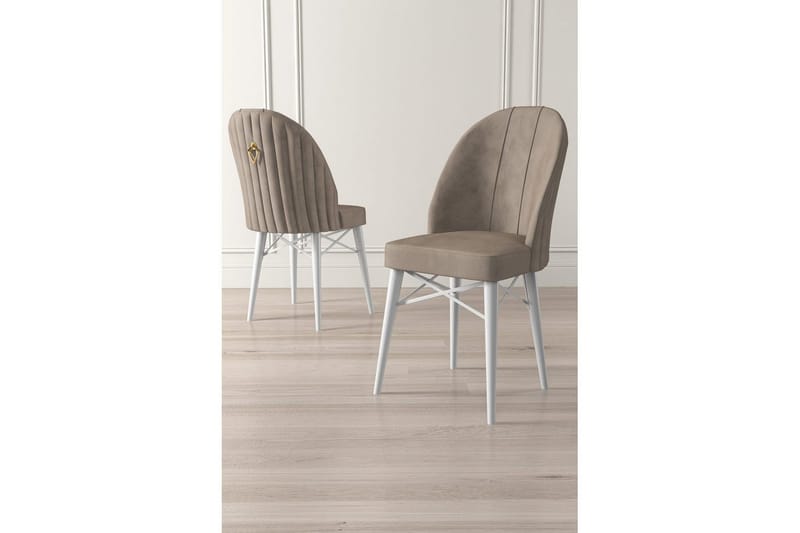 Spisestol Ritim Cappuccino / Hvit - Cappuccino / Hvit - Møbler - Stoler & lenestoler - Spisestuestoler & kjøkkenstoler