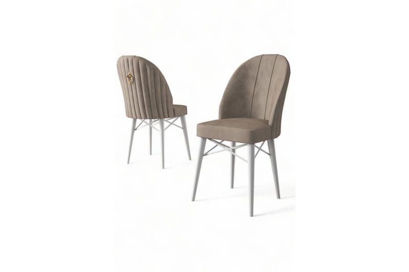 Spisestol Ritim Cappuccino / Hvit - Cappuccino / Hvit - Møbler - Stoler & lenestoler - Spisestuestoler & kjøkkenstoler