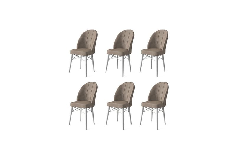 Spisestol Ritim Cappuccino / Hvit - Cappuccino / Hvit - Møbler - Stoler & lenestoler - Spisestuestoler & kjøkkenstoler