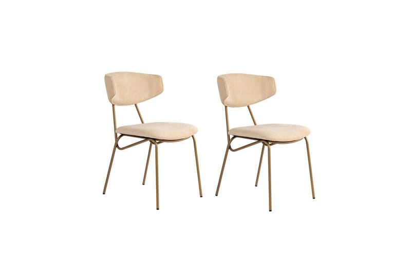 Spisestol Sanroman Beige / Gull, Beige / Gull