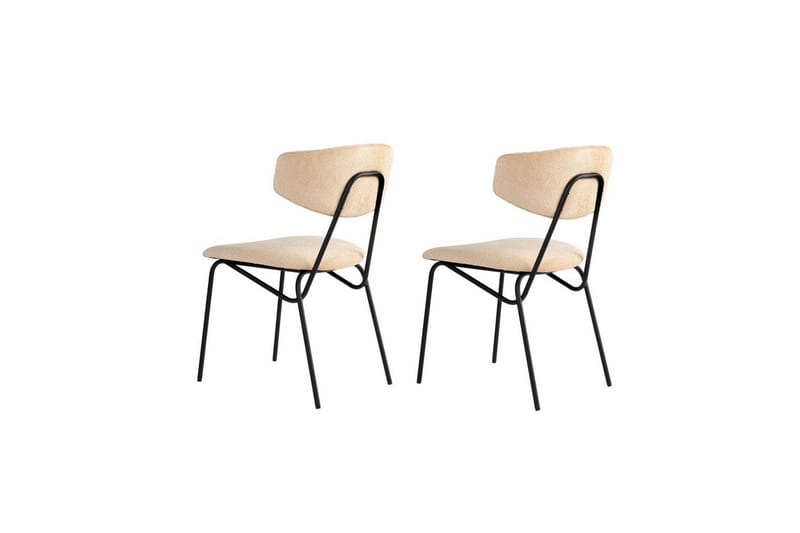 Spisestol Sanroman Beige / Svart - Beige / Svart - Møbler - Stoler & lenestoler - Spisestuestoler & kjøkkenstoler