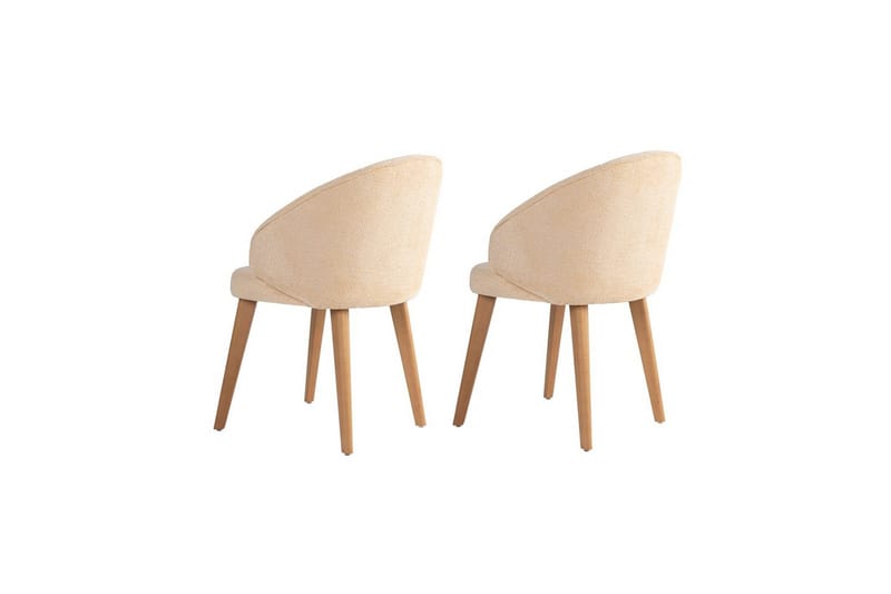 Spisestol Sanroman Classic Beige / Lys eik - Beige / Lys eik - Møbler - Stoler & lenestoler - Spisestuestoler & kjøkkenstoler