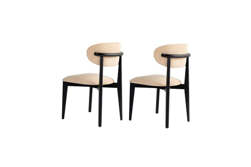 Spisestol Sanroman Classic Beige / Svart - Beige / Svart - Møbler - Stoler & lenestoler - Spisestuestoler & kjøkkenstoler
