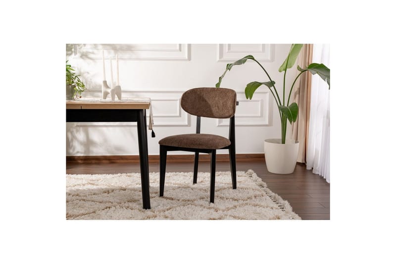 Spisestol Sanroman Classic Brun / Svart - Brun / Svart - Møbler - Stoler & lenestoler - Spisestuestoler & kjøkkenstoler