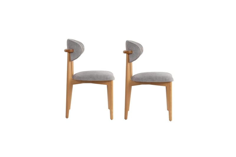 Spisestol Sanroman Classic Grå / Lys Eik - Grå / Lys Eik - Møbler - Stoler & lenestoler - Spisestuestoler & kjøkkenstoler