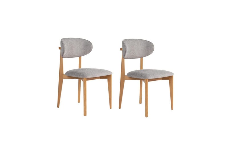 Spisestol Sanroman Classic Grå / Lys Eik - Grå / Lys Eik - Møbler - Stoler & lenestoler - Spisestuestoler & kjøkkenstoler