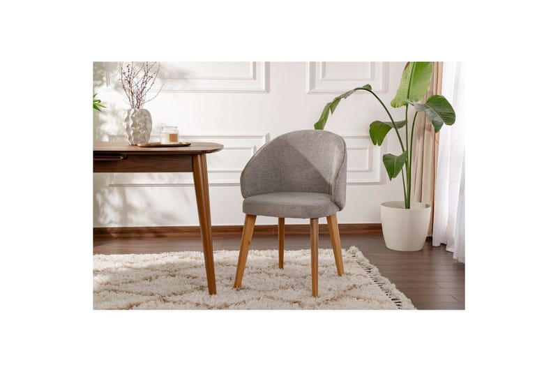 Spisestol Sanroman Classic Grå / Lys Eik - Grå / Lys Eik - Møbler - Stoler & lenestoler - Spisestuestoler & kjøkkenstoler