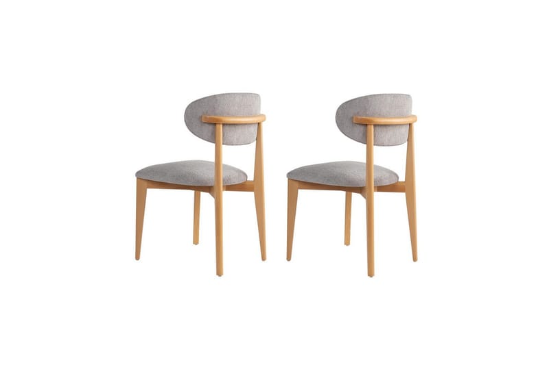 Spisestol Sanroman Classic Grå / Lys Eik - Grå / Lys Eik - Møbler - Stoler & lenestoler - Spisestuestoler & kjøkkenstoler