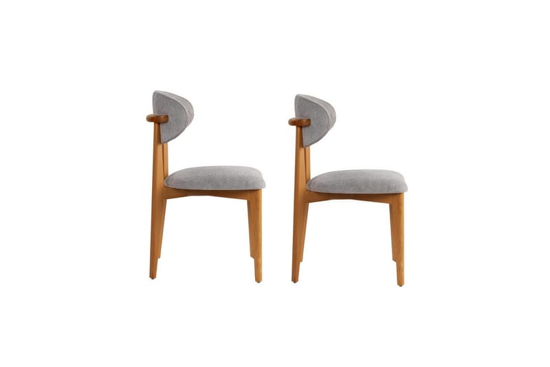 Spisestol Sanroman Classic Grå / Mørk Eik - Grå / Mørk Eik - Møbler - Stoler & lenestoler - Spisestuestoler & kjøkkenstoler