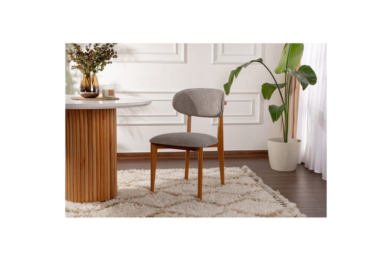 Spisestol Sanroman Classic Grå / Mørk Eik - Grå / Mørk Eik - Møbler - Stoler & lenestoler - Spisestuestoler & kjøkkenstoler