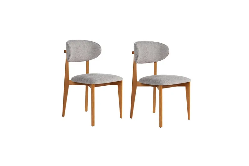 Spisestol Sanroman Classic Grå / Mørk Eik, Grå / Mørk Eik