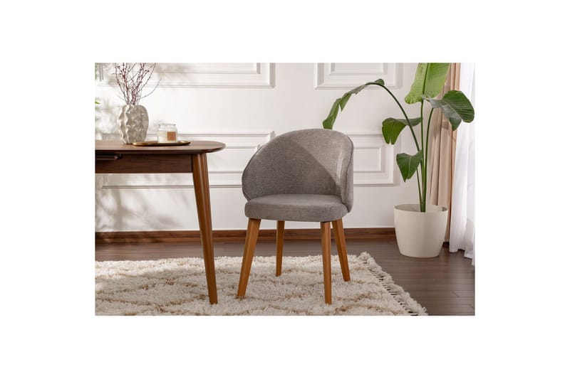 Spisestol Sanroman Classic Grå / Mørk Eik - Grå / Mørk Eik - Møbler - Stoler & lenestoler - Spisestuestoler & kjøkkenstoler