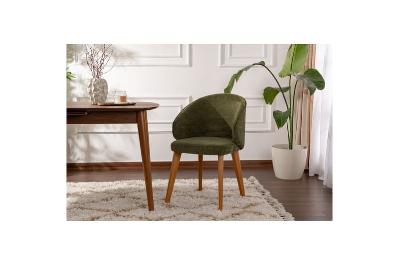 Spisestol Sanroman Classic Grønn / Mørk eik - Grønn / Mørk eik - Møbler - Stoler & lenestoler - Spisestuestoler & kjøkkenstoler