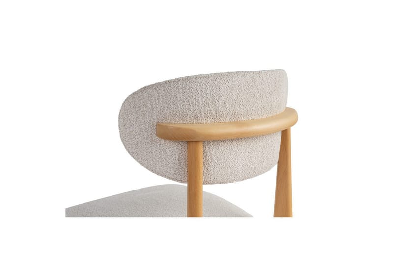 Spisestol Sanroman Classic Hvit / Lys Eik - Hvit / Lys Eik - Møbler - Stoler & lenestoler - Spisestuestoler & kjøkkenstoler