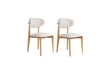 Spisestol Sanroman Classic Hvit / Lys Eik