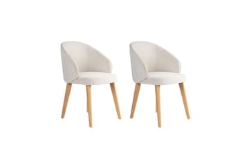 Spisestol Sanroman Classic Hvit / Lys Eik