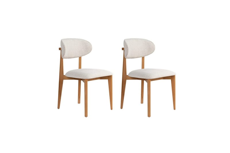 Spisestol Sanroman Classic Hvit / Mørk Eik, Hvit / Mørk Eik