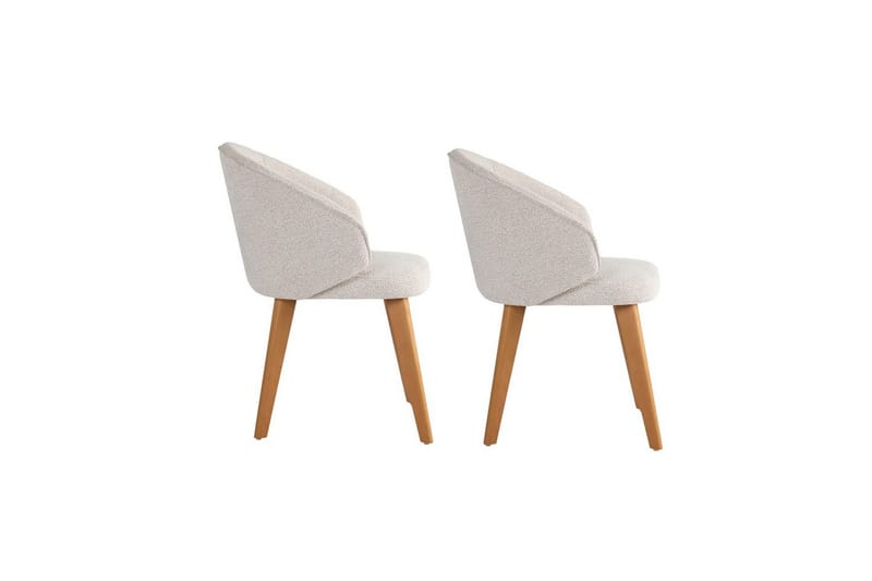 Spisestol Sanroman Classic Hvit / Mørk Eik - Hvit / Mørk Eik - Møbler - Stoler & lenestoler - Spisestuestoler & kjøkkenstoler