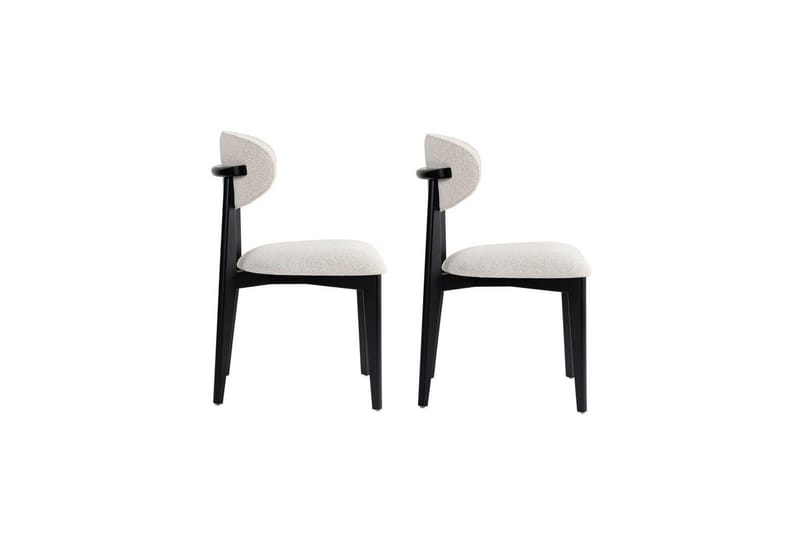 Spisestol Sanroman Classic Hvit / Svart - Hvit / Svart - Møbler - Stoler & lenestoler - Spisestuestoler & kjøkkenstoler