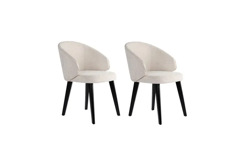 Spisestol Sanroman Classic Hvit / Svart - Hvit / Svart - Møbler - Stoler & lenestoler - Spisestuestoler & kjøkkenstoler