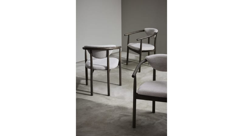 Spisestol Selvik i Beige Bouclé - beige - Møbler - Stoler & lenestoler - Spisestuestoler & kjøkkenstoler
