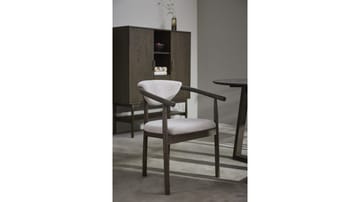 Spisestol Selvik i Beige Bouclé - beige - Møbler - Stoler & lenestoler - Spisestuestoler & kjøkkenstoler