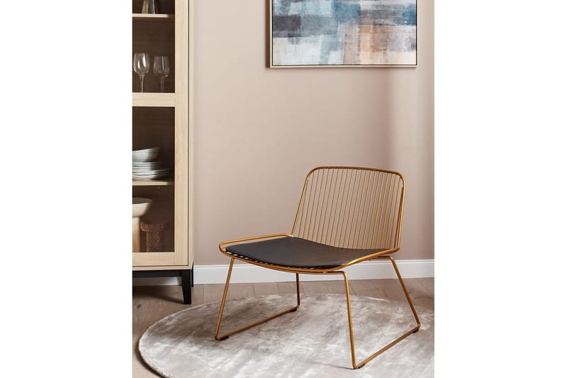 Spisestol Snorum - Gull, svart - Møbler - Stoler & lenestoler - Spisestuestoler & kjøkkenstoler