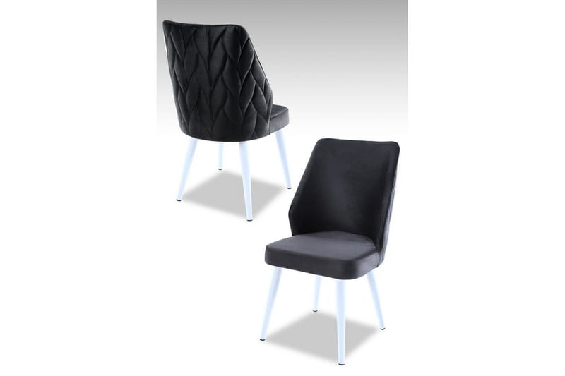 Spisestol Stifen Antrasitt / Hvit - Antrasitt / Hvit - Møbler - Stoler & lenestoler - Spisestuestoler & kjøkkenstoler