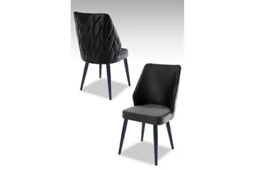 Spisestol Stifen Antrasitt / Svart