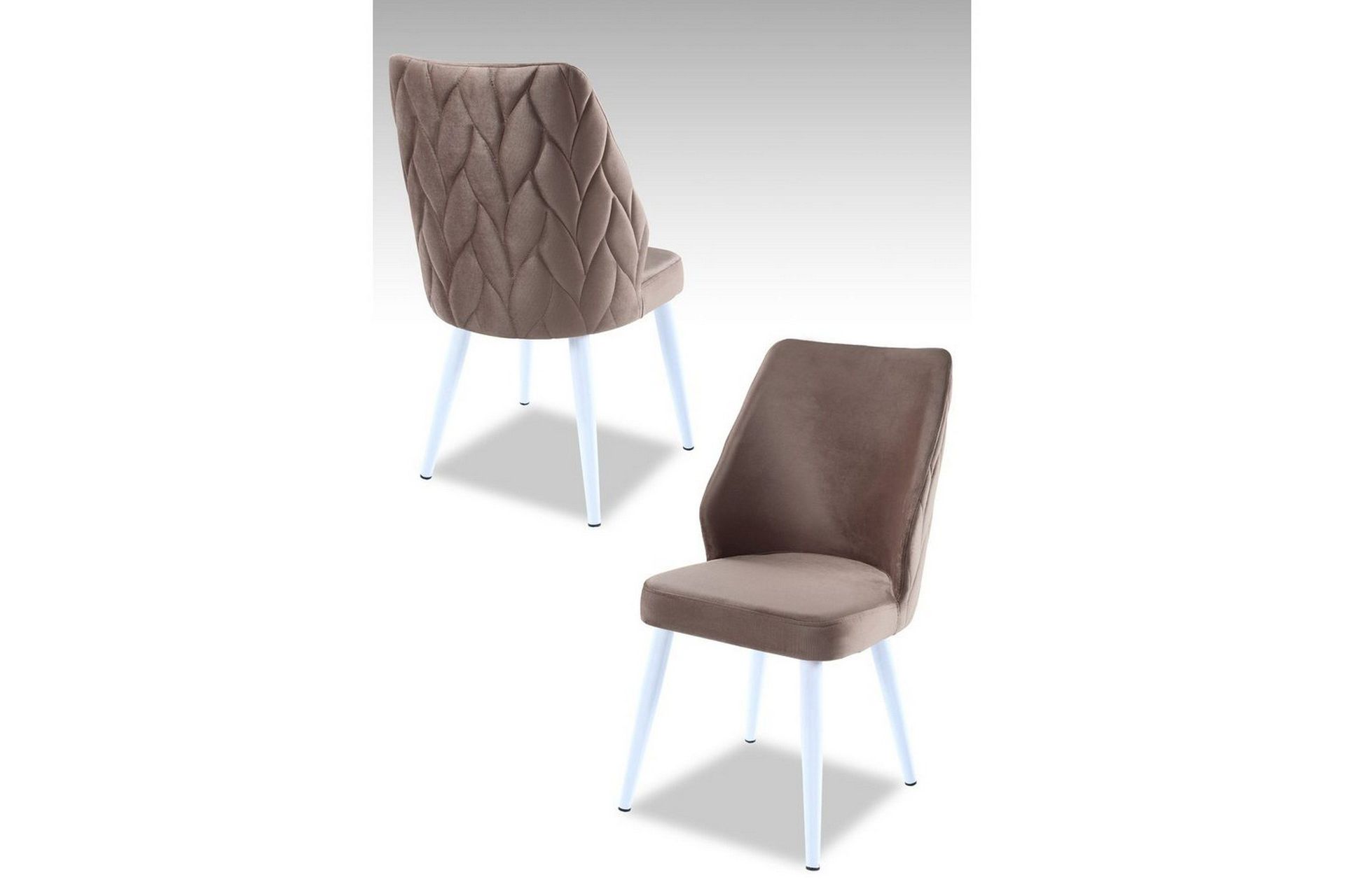 Spisestol Stifen Cappuccino / Hvit - Cappuccino / Hvit