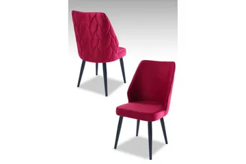 Spisestol Stifen Flis Rød / Svart