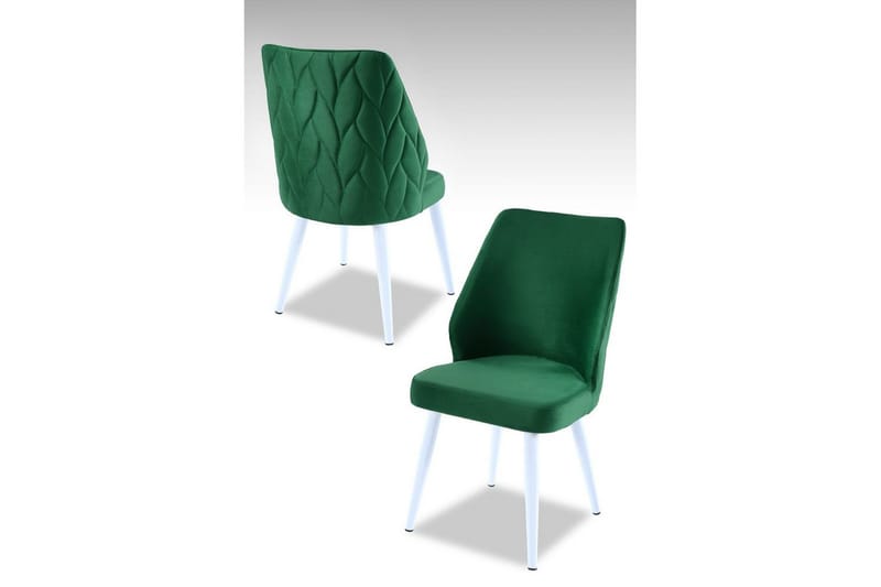 Spisestol Stifen Grønn / Hvit - Grønn / Hvit - Møbler - Stoler & lenestoler - Spisestuestoler & kjøkkenstoler