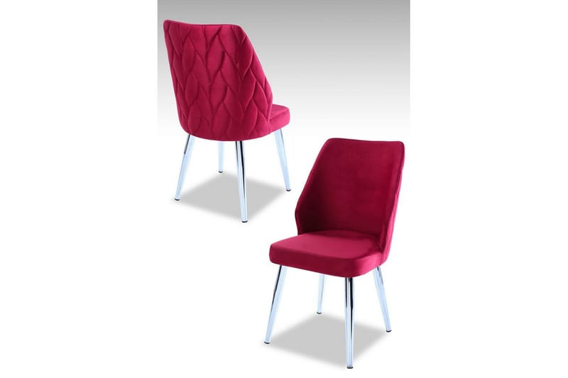 Spisestol Stifen Klarretrød / Krom - Klarretrød / Krom - Møbler - Stoler & lenestoler - Spisestuestoler & kjøkkenstoler
