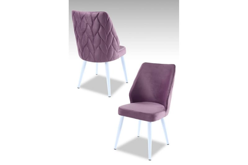 Spisestol Stifen Lilla / Hvit - Lilla / Hvit - Møbler - Stoler & lenestoler - Spisestuestoler & kjøkkenstoler