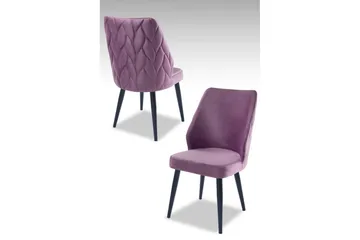 Spisestol Stifen Lilla / Svart