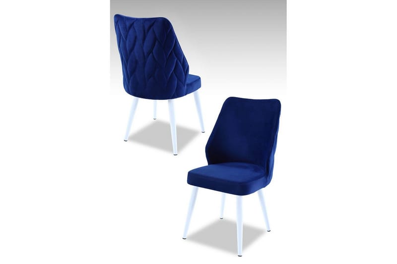 Spisestol Stifen Saxe Blå / Hvit - Saxe Blå / Hvit - Møbler - Stoler & lenestoler - Spisestuestoler & kjøkkenstoler