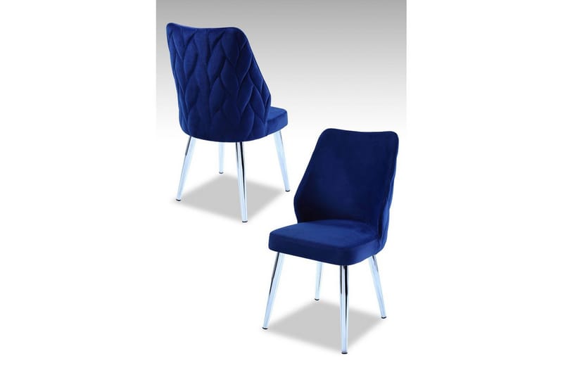 Spisestol Stifen Saxe Blå / Krom, Saxe Blå / Krom