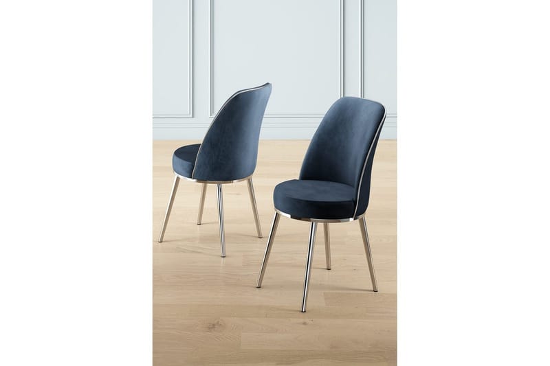 Spisestol Sugako Antrasitt / Krom - Antrasitt / Krom - Møbler - Stoler & lenestoler - Spisestuestoler & kjøkkenstoler