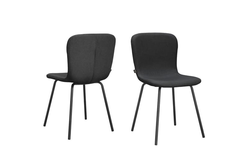 Spisestol Ulmar Sett med 2 Antrasitt, Antrasitt