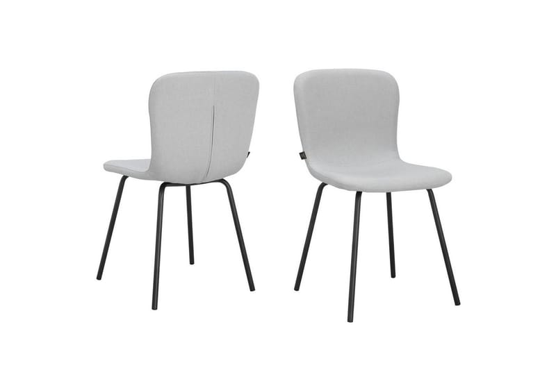 Spisestol Ulmar Sett med 2 Lys grå, Lys grå