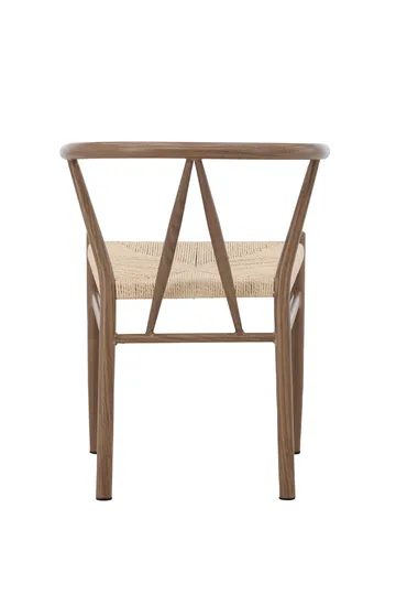 Spisestol uten armlener Peach Alfons spisestol – trelook / naturtau Beige - Møbler - Stoler & lenestoler - Spisestuestoler & kjøkkenstoler