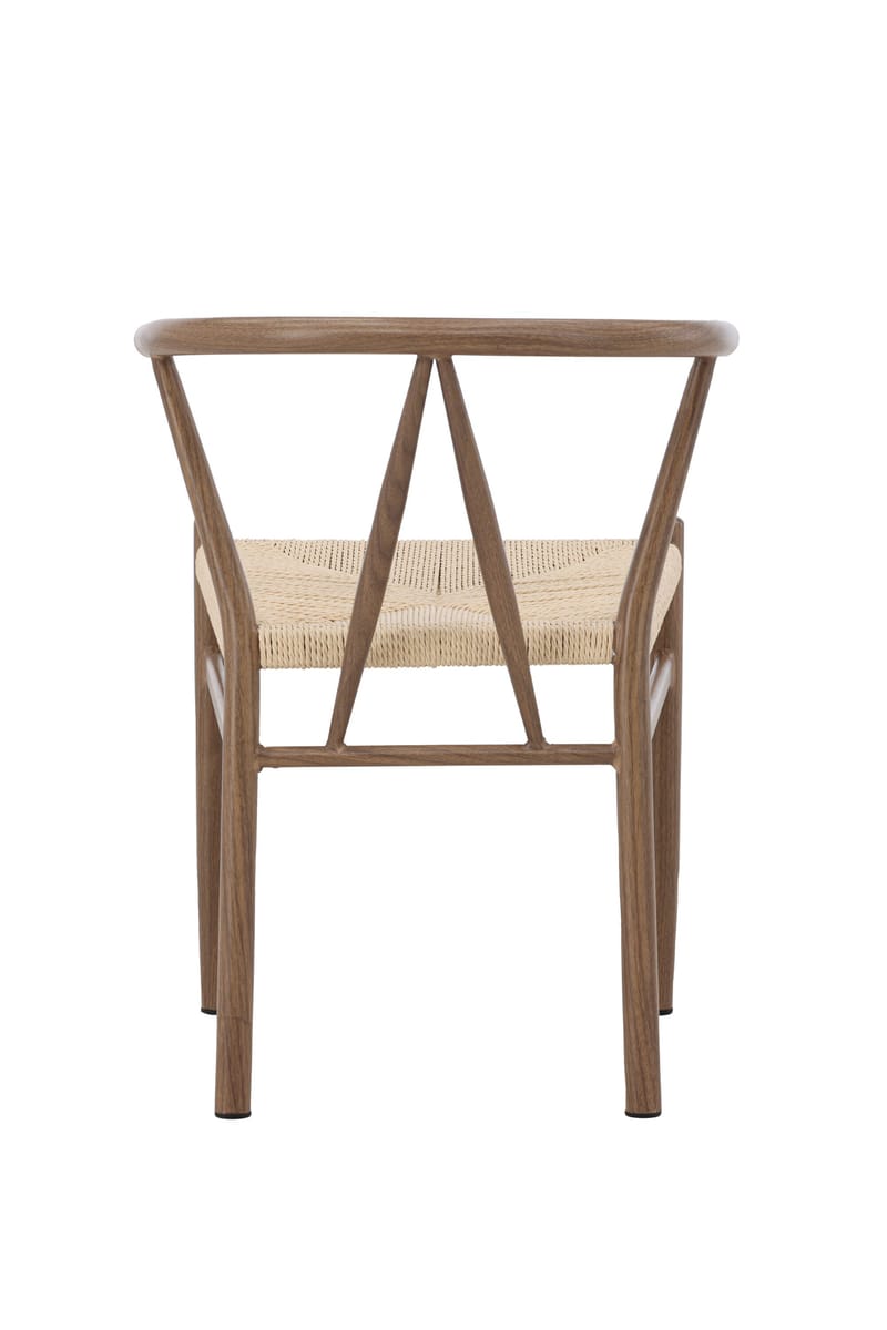 Spisestol uten armlener Peach Alfons spisestol – trelook / naturtau Beige - Møbler - Stoler & lenestoler - Spisestuestoler & kjøkkenstoler
