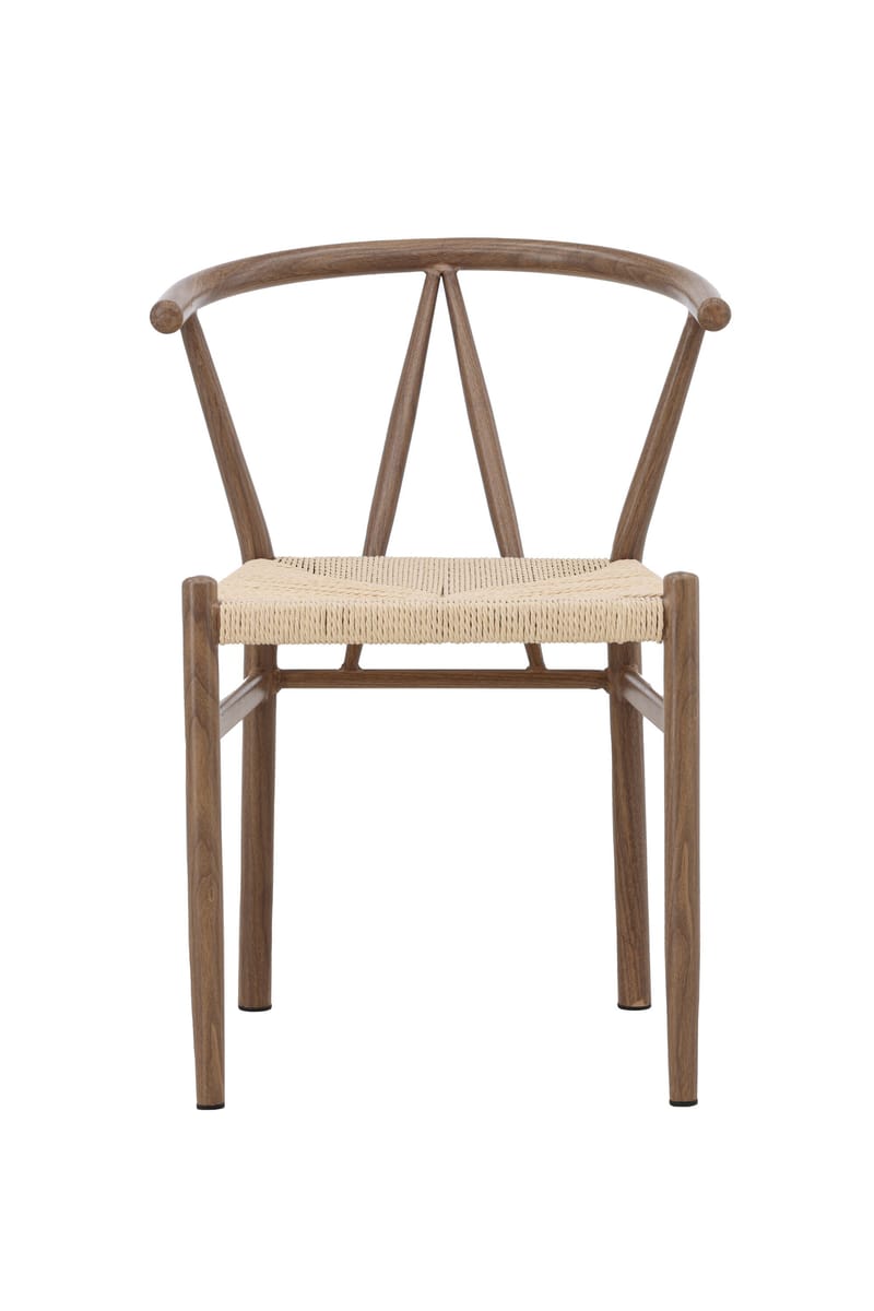 Spisestol uten armlener Peach Alfons spisestol – trelook / naturtau Beige - Møbler - Stoler & lenestoler - Spisestuestoler & kjøkkenstoler