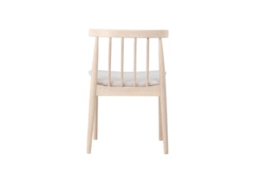 Spisestol uten armlener Peach Flora spisestol - Whitewash-ben / Beige stoff Hvitvasket - Møbler - Stoler & lenestoler - Spisestuestoler & kjøkkenstoler