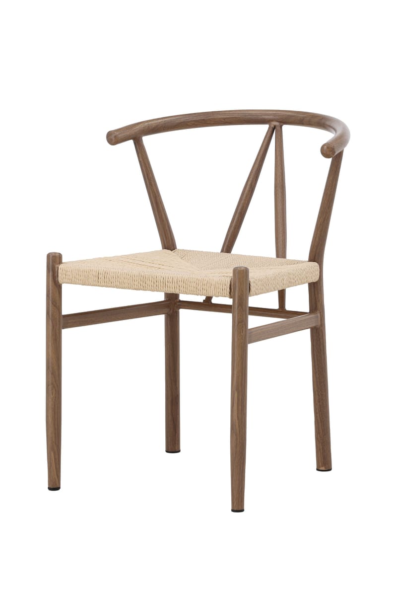 Spisestol uten armlener Peach Alfons spisestol – trelook / naturtau Beige, undefined