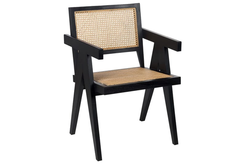 Spisestol Westbrook, Svart, lyst tre