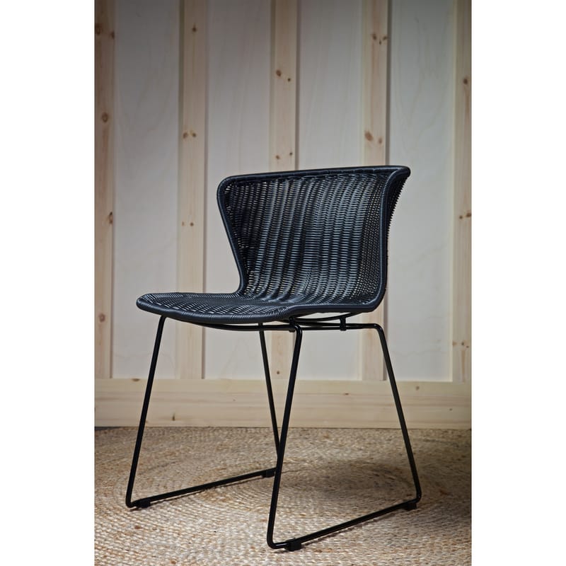 Spisestol Wings 2-pakning utendørs - Svart - Møbler - Stoler & lenestoler - Spisestuestoler & kjøkkenstoler